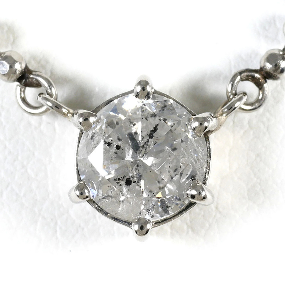 VINTAGE Silver Diamond Necklace
